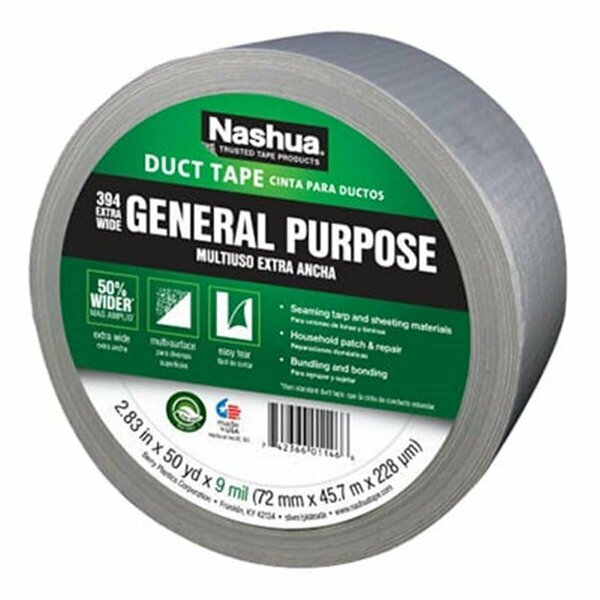 Berry Plastics 1086769 General Purpose Duct TapeSilver, 1.89 in. x 60 Yd BE576284